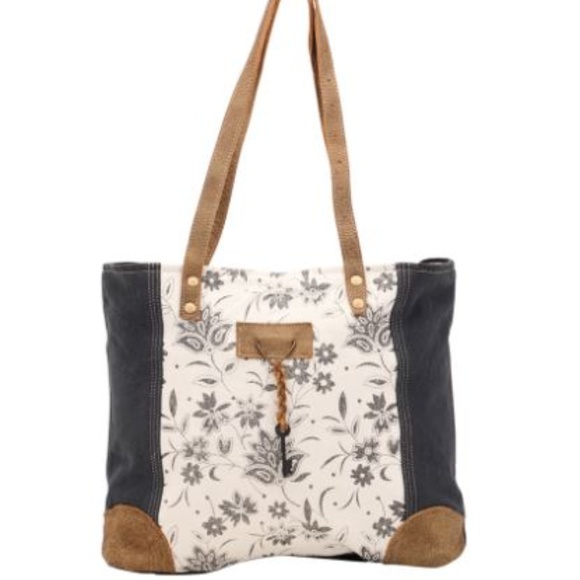 NEW Myra Bag Upcycled Canvas Tote Bag Large Purse - Picture 7 of 8